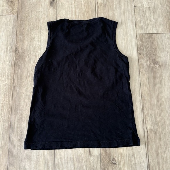 MADEWELL Women's Whisper Scoop Neck Tank XS True Black Cotton Top Casual EUC - Picture 7 of 7
